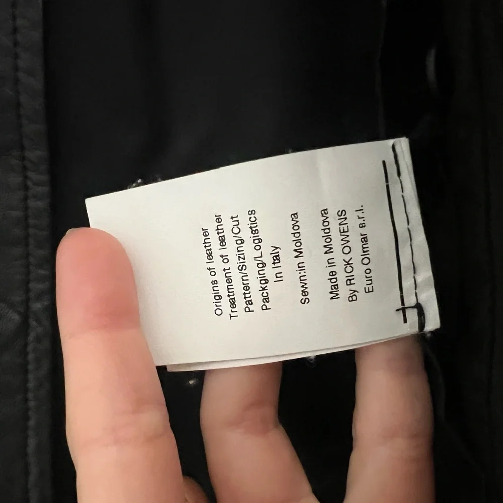 Rick Owens Leather Jacket - Picture 5 of 6